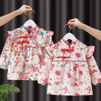 Girls smock princess autumn winter apron children girls