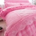 Phiên bản Hàn Quốc của phong cách công chúa ren đơn mảnh chăn dày chăn bông đôi chăn 200x230cm giường - Quilt Covers