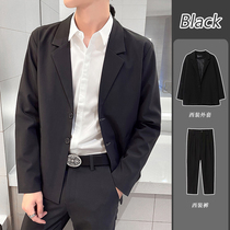 Casual suit Mens jacket trend to be handsome three sets Western-style suit male suit Inlenwind business casual gown