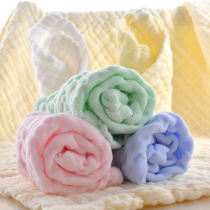 Baby saliva towel summer cotton baby gauze towel 1234 months children small square towel newborn 5
