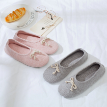 Spring and summer with non-slip soft-soled slippers bow thin comfortable maternity shoes Moon shoes