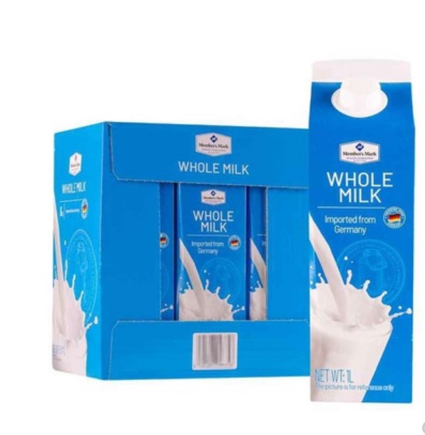 Cloud Fruits Upper Pint Sam Member Shop Germany Import Full Fat Pure Milk 1L* 6 boxes