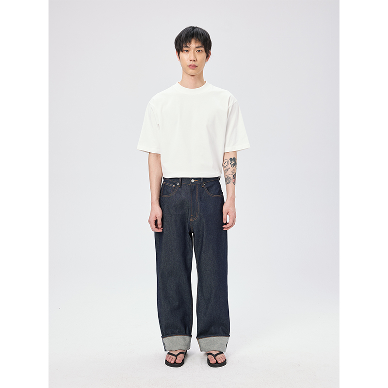 Clesste Japanese Kuroki Vintage 12oz Raw Denim Jeans Men's Pants