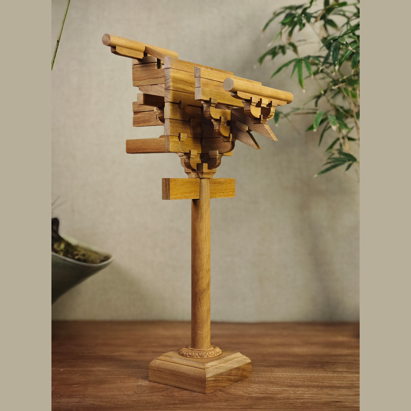 Foguang Temple East Hall Column Head Architrave Promotional Edition Ancient Building Model Original Wood Mortise and Tenon Structure Educational Toy Ornament Foguang Temple East Hall Column Head Architrave Promotional Edition Ancient Building Model Original Wood Mortise and Tenon Structure Educational Toy Ornament