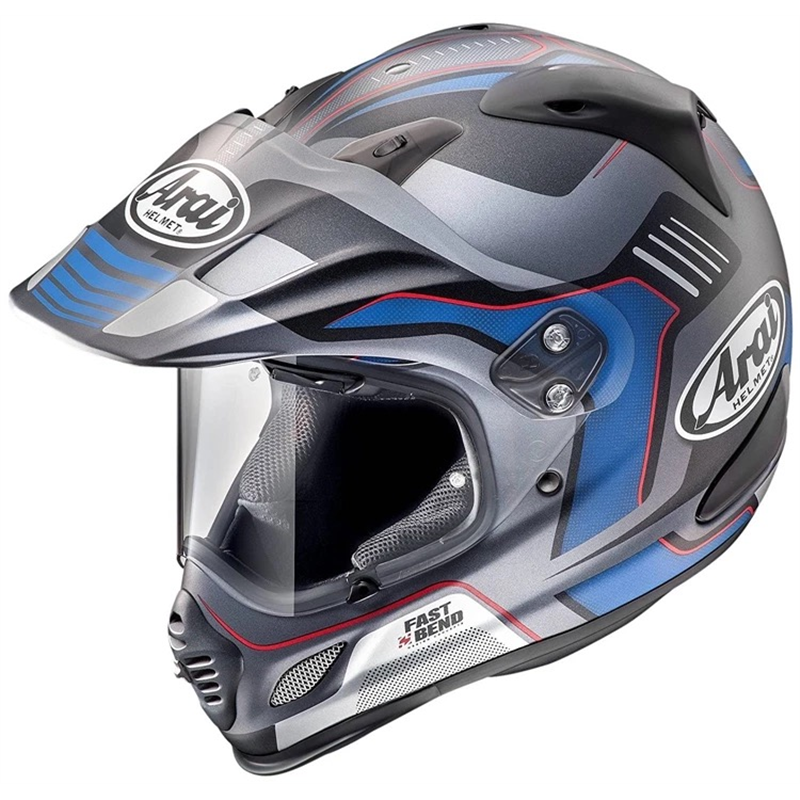 Шлем ARAI Relic Tour-Cross3 Wet Blue/Win Blue/Visual Red Gray/Non-Double Helmet