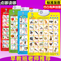 Sound wall chart early education voice Wall Chart childrens pinyin letter literacy baby Enlightenment cognitive card full set of toys