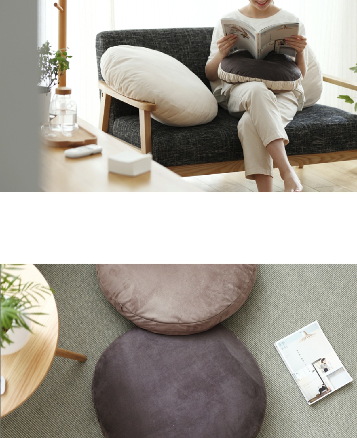 Kiểu Nhật tatami góc lười gối mềm mại đệm sofa đệm cửa sổ và gối bông xuống dày 65.683 - Trở lại đệm / Bolsters gối vuông trang trí