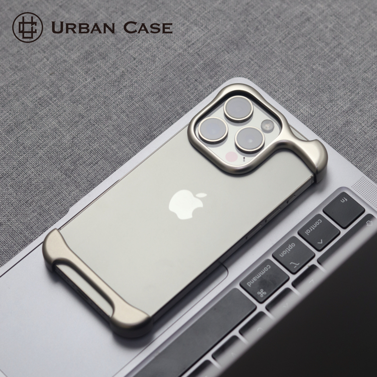Urban Gold Frame Minimalist Black Accents iPhone Case