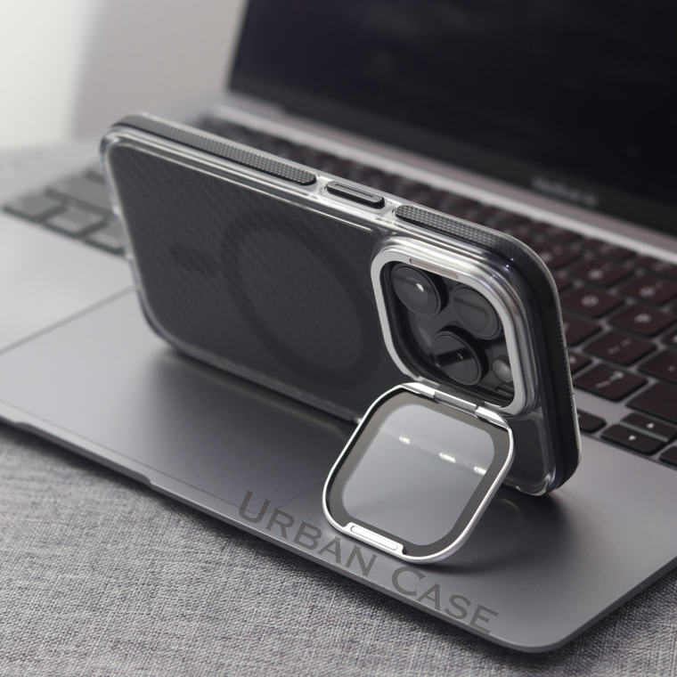 URBAN Carbon Fiber Kickstand iPhone Case