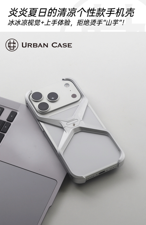 URBAN Metal X Frame Frameless iPhone Case