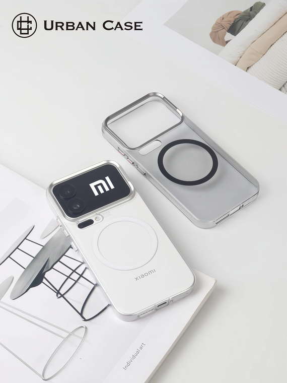 Urban Clear with Silver Bumper Phone Case