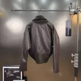 Демисезонный лонгслив, модная накидка, полиуретановая куртка