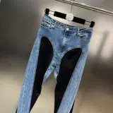 Джинсовые черные сексуальные джинсы, популярно в интернете, 2025 года, осенние, по фигуре