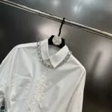 Весенний летний лонгслив, цепь, ожерелье, рубашка, блестки для ногтей, юбка, комплект, 2023 года, длина миди