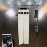 Весенний брендовый белый трикотажный комплект, шерстяная куртка, французский стиль