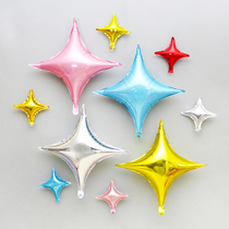 Tanabata school decoration Four corners star balloon Birthday decoration Anniversary opening Nurses Day scene Teachers Day