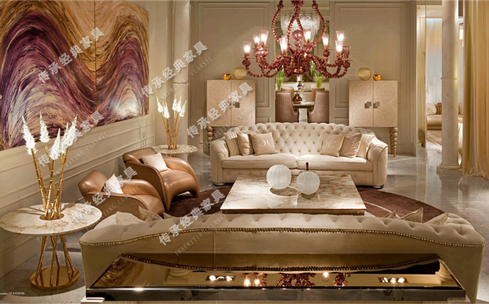 European Neoclassical Furniture European Carved Sofa Italian Furniture French Baroque Solid Wood Sofa