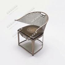 Classical New Oriental Cloud Dragon Chair New Chinese Contemporary Bronze Furniture Fu Subchair Stainless Steel Mascot Imitation copper hexagonal chair