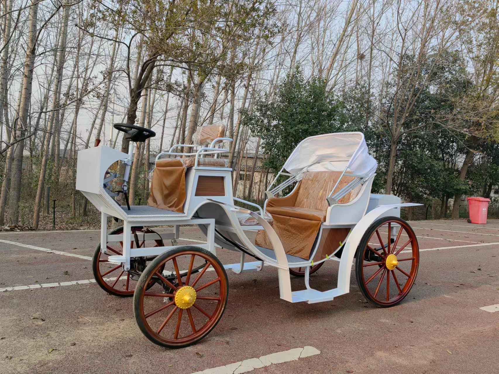 New Products Eurostyle Wagons Export Sightseeing Tours Iron Art Princess Glass Pumpkin Wagyu-style exhibition Electric wagons-Taobao
