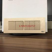 Lofer S8-118 Wire Drawing Four Panels Five Open Double Control Lovov Switch Socket Guarantee