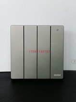 Lover Switch Socket S9 Starry Sky Grey Black Frosted Four Open Double Control Lovov Switch Socket