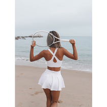 ARIALEISURE X-SOFT Beauty Back Hollow Dress Tennis Dress Women Fitness Yoga Clothing Sports Set