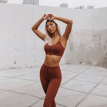 ARIALEISURE zippered sports underwear womens tight hip fitness pants yoga set