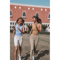 ARIALEISURE X-SOFT high collar sleeveless sport vest female stretch fit yoga fitness suit