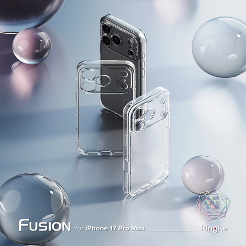 Ringke Fusion 17, 17 Air, 17 Pro, 17 Pro Max MagSafe Transparent Clear Tough Shockproof Drop Resistant Airbag 4 Corner Shock