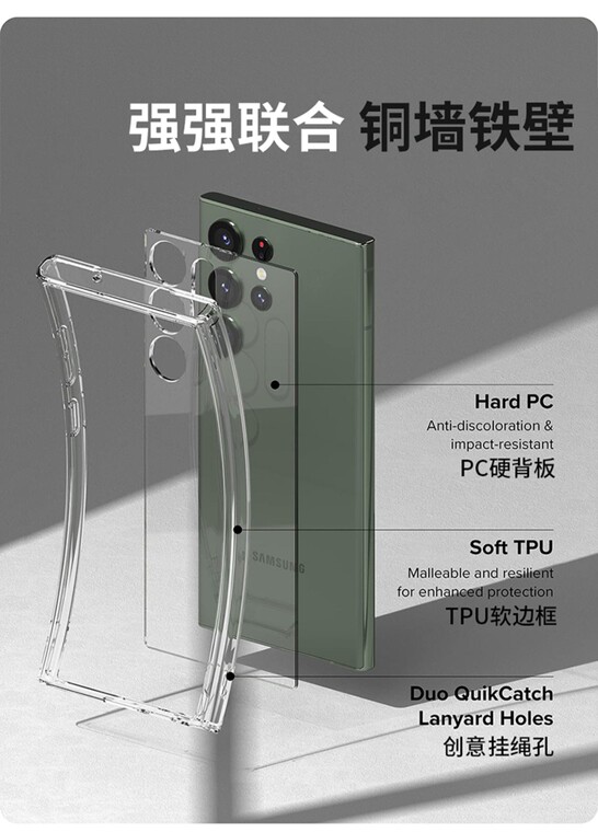 Ringke Fusion New Tough Shockproof Transparent Clear S23, S23 Plus, S23 Ultra Samsung Phone Case