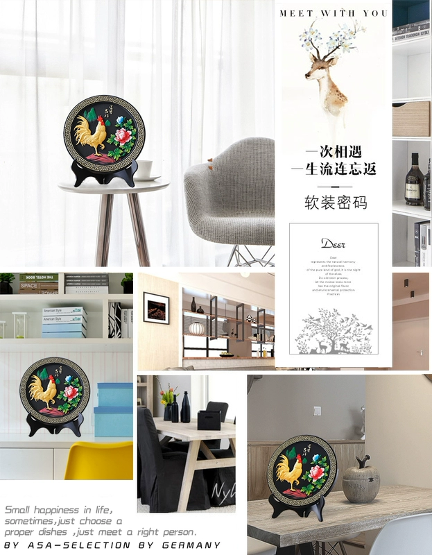 Trang trí gà Zodiac Đồ nội thất tủ rượu