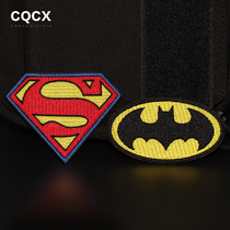 Superman Magic Sticker Badge Embroidery Arm Badge Batman Personality Backpack Stickup Clothes Patch Super Hero Chest Badge
