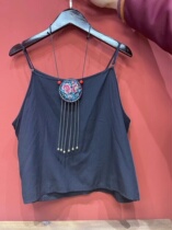 Harness Beating Undershirt Pure Cotton Vest Sleeveless Lady Pure Color Loose