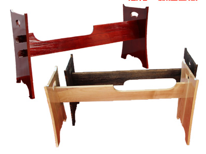 Factory direct guzheng H-type plate frame combination plate Guzheng frame removable pure Tung wood color optional plate frame