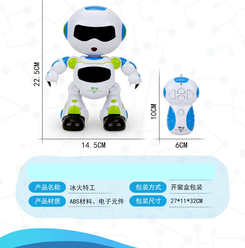 Bé sẽ hát và nhảy điện nói chuyện thông minh lắc đầu điều khiển từ xa robot đồ chơi trẻ em 1-2 tuổi 3-6 đồ chơi trẻ em thông minh