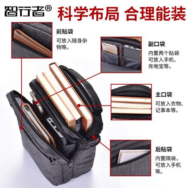 Smart Walker Men's Bag Shoulder Bag Men's Crossbody Bag Oxford Textile Casual Business Shoulder Bag Canvas Bag Small Backpack