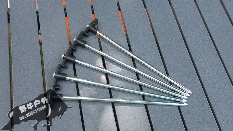 Giá đặc biệt! Phụ kiện lều dài móng tay bằng thép đậm có lỗ dây gió có thể được sử dụng làm đinh thép 25CM - Lều / mái hiên / phụ kiện lều lều bạt di động