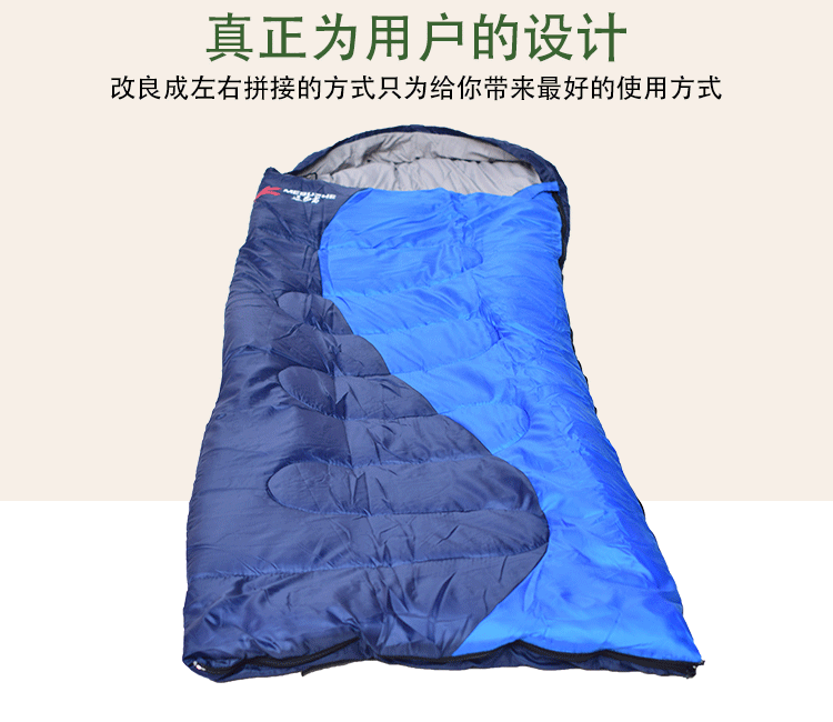 Túi ngủ cotton 2016 đơn có thể được khâu đôi phong bì túi ngủ có nắp túi ngủ cắm trại du lịch túi ngủ bốn mùa túi ngủ - Túi ngủ túi ngủ hình thú người lớn