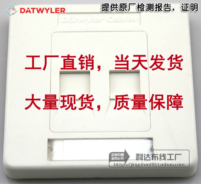 Datwyler panel Datwyler single-port network panel dual-port information panel DT741821