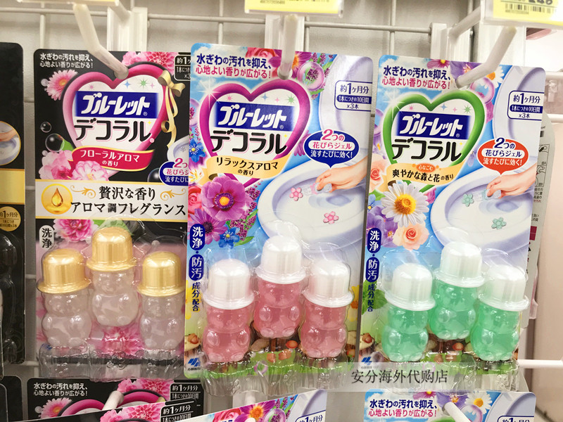 nước lau sàn đuổi muỗi Rung Nhật Bản Kobayashi Dược phẩm Nhà vệ sinh Hoa vệ sinh Gel Gel Hoa Hương thơm Nhà vệ sinh thơm - Trang chủ nước lau sàn
