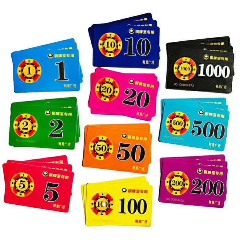 Cards for mahjong machine special bargaining chips to play mahjong, Thickened Sparrow Chess's Room House Tokens High-end Home