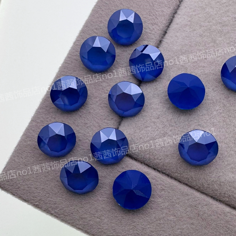 Crystal Rhinestones 1088 Pointed Bottom Round Rhinestones Nail Art Decorations Rhinestone Stickers 001L110S Royal Blue Nail Rhinestones