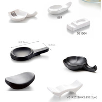 Dense Amines Hotel Swing Table Double Use Chopstick Holder Chopsticks Tosoup Spoon Holder Chopsticks Tospoon Base Toimitation Porcelain Cutlery Chopsticks Racks