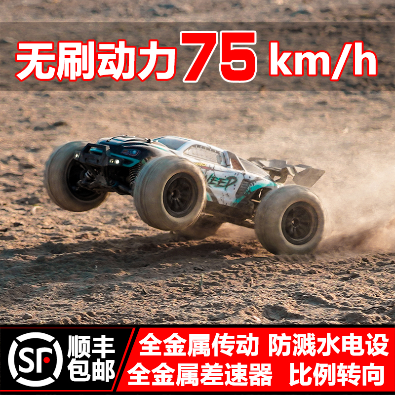 Brushless rc professional remote control car adult 4-drive high speed drift high-powered cross-country big foot climbing toy racing-Taobao