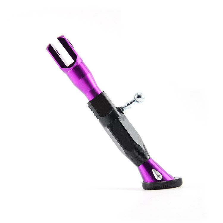 Motorcycle modification accessories aluminum alloy adjustable side tripod scooter electric vehicle universal unilateral foot support bracket