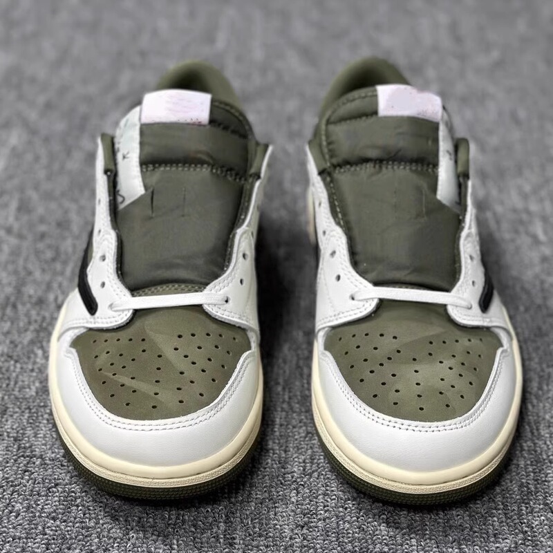 Visecoo Travis Scott 8.0 Medium Olive Beige Low-Top Casual Sneakers for Men and Women