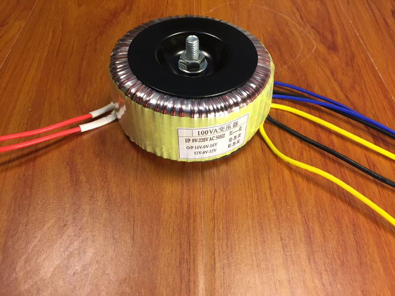 100W toroidal transformer 220V to dual 16V 3 1A 12V 0 8A