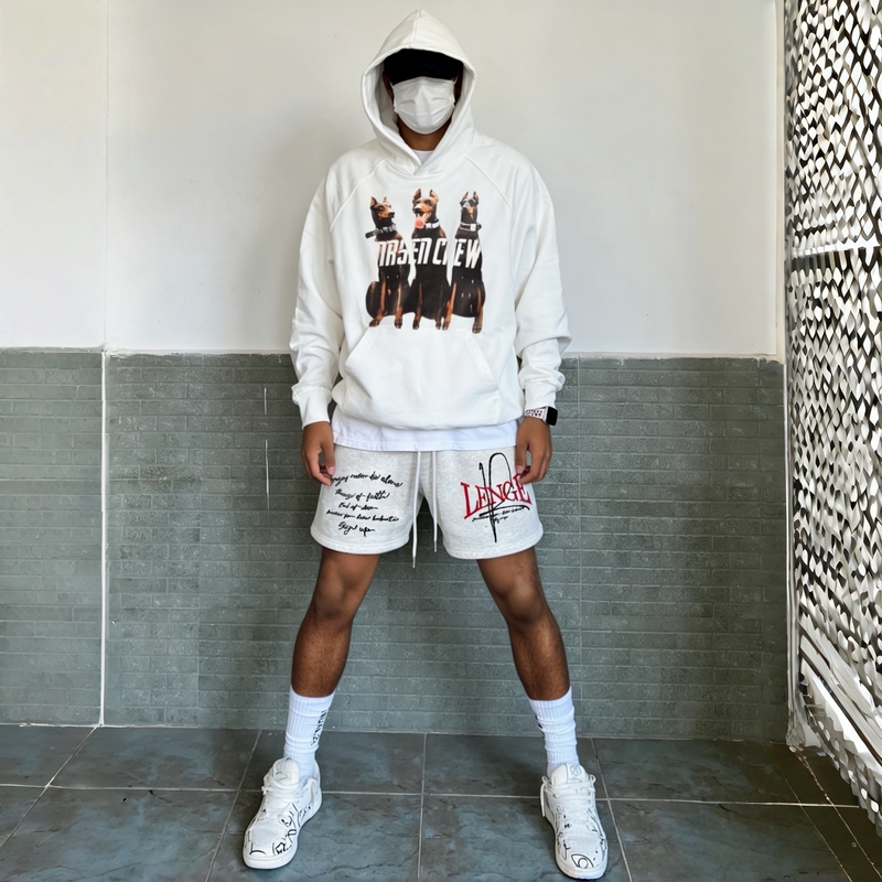 Zheng American-Style Trendy Retro Sports Basketball Shorts for Men, Summer High Street Embroidered Loose Vibe Casual Five-Point Shorts