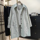 Windbreaker mid-length Korean style casual loose coat spring