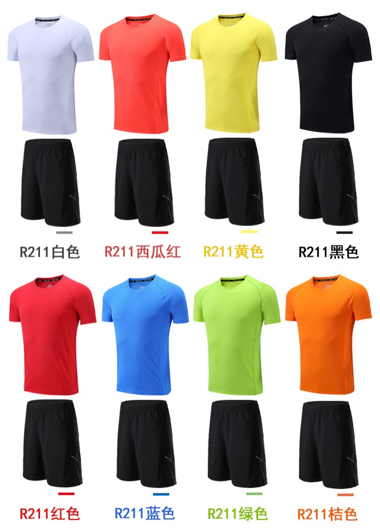 Bộ đồ thể thao ngắn tay mùa hè nam nhanh khô áo thun mỏng chạy bộ quần áo thể dục quần short quần áo thể thao đôi - Thể thao sau bộ thể thao adidas nữ chính hãng